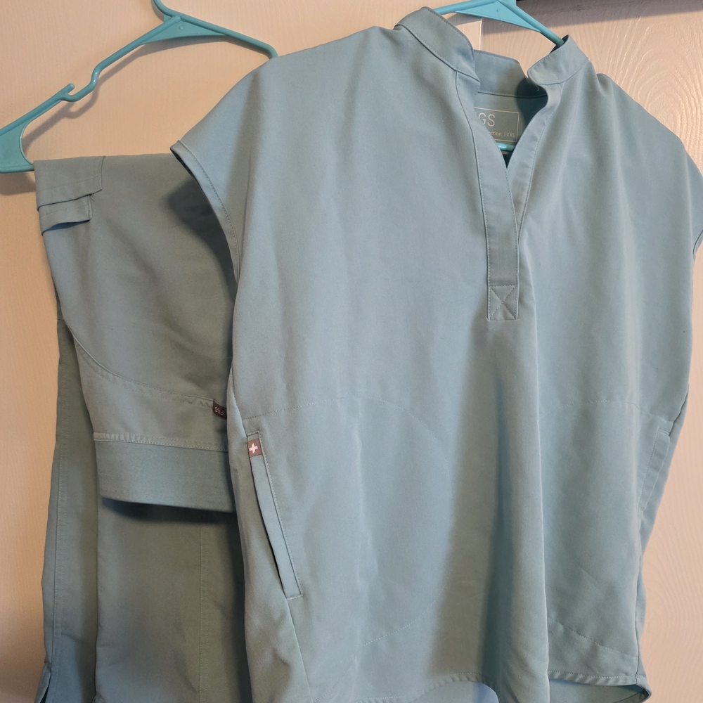 Figs Technical Collection Scrub Top in Blue